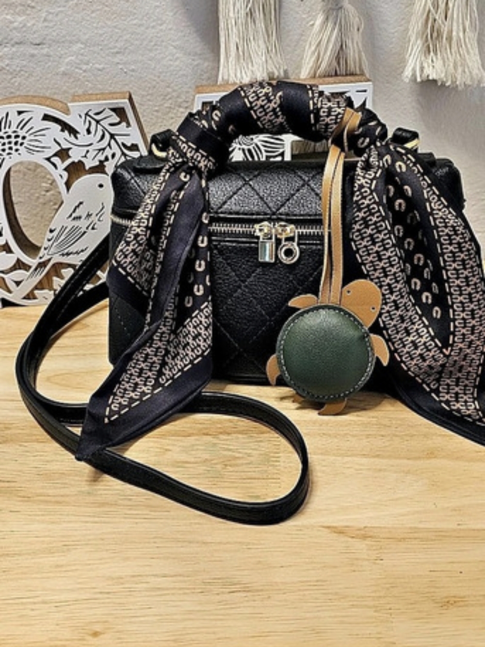 Custom Black Crossbody Bag